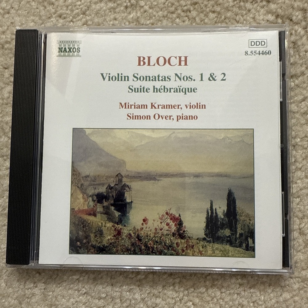ERNEST BLOCH Violin Sonatas 1 & 2 Suite hebraique CD Naxos 8.554460 2000